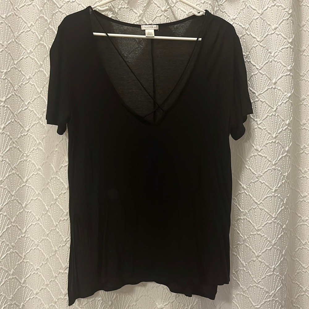 Bozzolo cross cross neck top